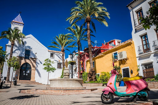 Beautiful old city Marbella in Spain