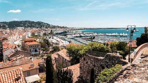 French Riviera costal view