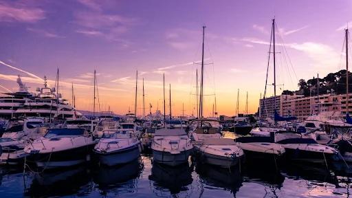 Sailboats on Pier
