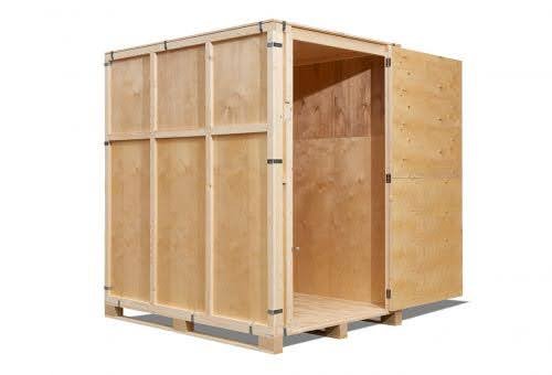 wooden removal storage container