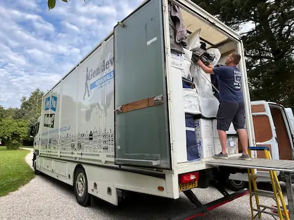 Gentlevan crew carefully packing and loading furniture