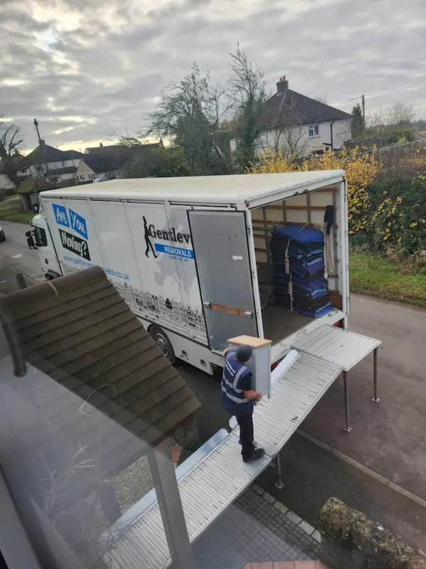 Gentlevan removals crew loading furniture