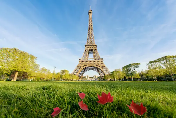 Sunny morning and Eiffel Tower, Paris, France — Gentlevan Removals UK to Paris service