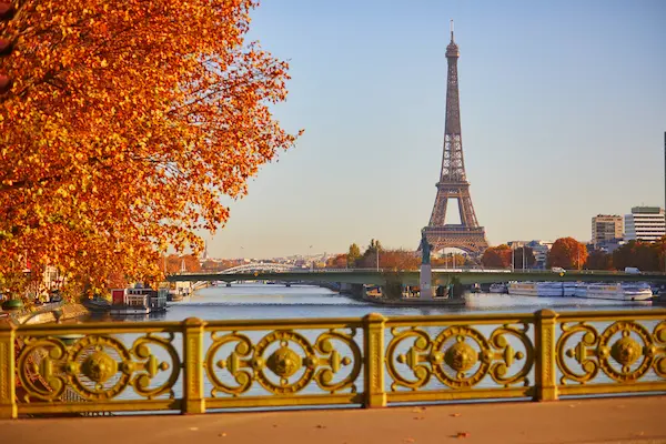 Paris cityscape and the Seine